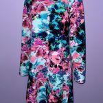 cupio NEW Colorful Floral Long Sleeve Dress Photo 5