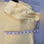 L.L. Bean Size M Yellow Crew Neck Waffle Long Sleeve Thermal Pullover Shirt Size M Photo 5