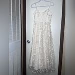 Thirty Thirty Elegant Cream Maxi Dress with Floral Accents Size XS Photo 2