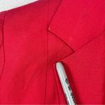 Jessica Howard VTG  Blazer Linen Blend Embroidered Red Floral Size 6 Short Sleeve Photo 8