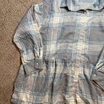 American Eagle AE Oversized Babydoll Plaid Shirt Photo 6