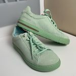 Birkenstocks Bend Low Suede Embossed Sneakers in Green Matcha Sz 38 Photo 2