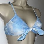Celebrity Pink  Tie-Dye Bralette Bikini Top Blue & White Retro Medium M Photo 1