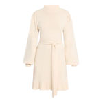 Paige Julita Belted Knit Fabric Sweater Dress Latte Foam Photo 10