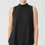 Eileen Fisher Sleeveless Mock Neck Jersey Knit Top Photo 14