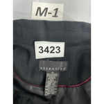 Attention Womans Size 10 Black Metallic Stripes 2 Button Blazer Photo 2