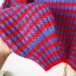 ZARA Striped Knit Cropped Crewneck Sweater Photo 6