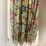 Evereve Free People NWT  Dress Green Floral Medium Flowy Beach Vacation Photo 5