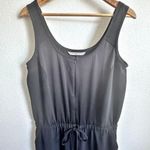 Trina Turk | Black Jumpsuit Zip Front Tie Waist Sporty Classic Wide Strap | 14 Photo 1