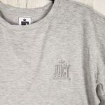 Juicy Couture NWT Juicy by  Grey Oversized Embroidered Top Women's Size XS Photo 1