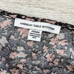 American Eagle  Floral Button Front Crop Top Size Medium Photo 4