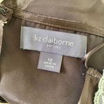 Liz Claiborne Early 2000's Fairy Layered Brown Mesh White Lace Trim Midi Dress L Photo 6