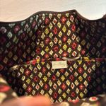 Vera Bradley ‎ Brown Pink Quilted Tote Bag Floral Print Travel Shoulder Bag Photo 6
