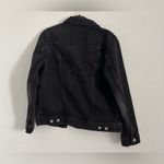Madewell  Women's Size Small Black Wash Classic Button Front Denim Jacket Photo 3