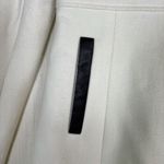 Via‎ Spiga Womens Wool Peacoat Coat Sz 6 Cream Black Trim Mid Length Ivory Photo 5