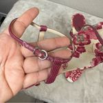 Burberry Burgundy Floral Women Shoes SZ:7 Photo 3