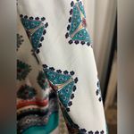 Black Rainn Cold Shoulder Multicolored Bell Sleeve Tunic with Tassels Size Med Photo 11