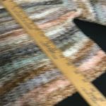 Striped Knit Sweater Crewneck Pullover Brown Beige Multicolor Medium Photo 3