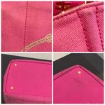 Prada  Pink Canvas Tote Bag Photo 4