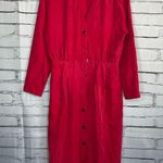 Vintage Gillian Red Silk V Photo 0