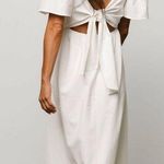 Baltic Born  Indie Back Tie White Midi Dress Photo 1