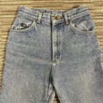 Lee VTG 80s  High Waisted Mom Jeans Light Stonewash Acid Wash Tapered Leg Grunge Photo 2