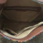 Jen & CO. NWT Striped Women's Bag embroidered Black Photo 7