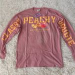 Simply Southern Peachy Classy Bougie Long Sleeve T-Shirt Women's Med Photo 0