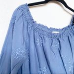 Abercrombie & Fitch Off the Shoulder Embroidered Floral Dress Size Medium Photo 2