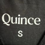 Quince  Black Racer Back Tank Top Classic Minimalist Athletic Athleisure Small Photo 2