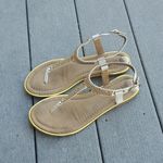 White Mountain  Bedazzled T-Trap Sandals with Cushion Sole Photo 1