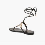 Sam Edelman NEW Deirdre Ankle Wrap Sandal (Women) 8.5M, BLACK Photo 4