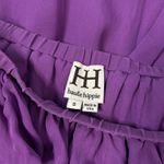 Haute Hippie  Silk Dress Womens Size Small Purple Ruffle Feminine Spring Party Photo 5