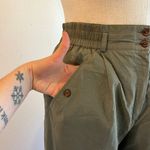 Patrizia S By Mondi Germany Green High Waisted Zipper Cropped Trousers Size 18/L Photo 1