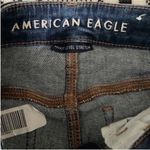 American Eagle Next Level Stretch High Rise Jegging 0 Crop Distressed Blue Jean Photo 4