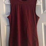 Loft Sleeveless Burgundy Top EUC Photo 0