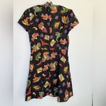 Dangerfield Dinosaur Print Dress AU 12 Jurassic Lost World Rockabilly Cotton Black Size undefined Photo 7