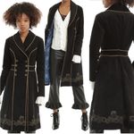 Hot Topic Doctor Who Embroidered TARDIS Corduroy Coat, Sz L Photo 0