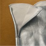 ZARA  NWT silver metallic stretchy sweetheart neck bandage strapless tube top Photo 3