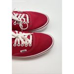 Vans  Red Authentic Style Red Lace Up‎ Shoes - Size Men 7.5/Womens 9 Photo 4