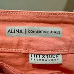NYDJ Alina Convertible Ankle Jeans Coral Pink Size 16 Lift Tuck Technology Photo 7
