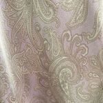 Jones New York Vintage Slip Dress lavender paisley metallic satin maxi women’s S fairycore boho Photo 4
