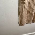 Open Knit Button Front Cover Up Dress Beige Tan Size undefined Photo 11