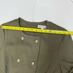Nanette Lepore NEW ! Olive Double-Breasted Trench Coat Photo 6