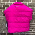 UGG  Reversible Pink Puffer Vest Full Zip Button Up Sleeveless Women Sz Large NWT Photo 10