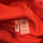 Calvin Klein  Red Gold Front Zip Ponte Knit Stretch Sleeveless Sheath Dress 6 Photo 9