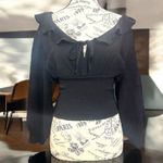 Free People  Billie Cascade Ruffle Smocked Sweater NWT Photo 1