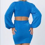 Princess Polly Adi Cut-Out Mini Dress Blue Photo 3