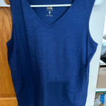 Belle by Kim Gravel Navy Tank Top Blue Size XS Photo 0
