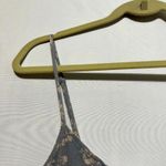 Dress Forum  Tank Top Women's Small Gray Floral 100% Rayon Scoop Neck‎ Peplum Hem Photo 6